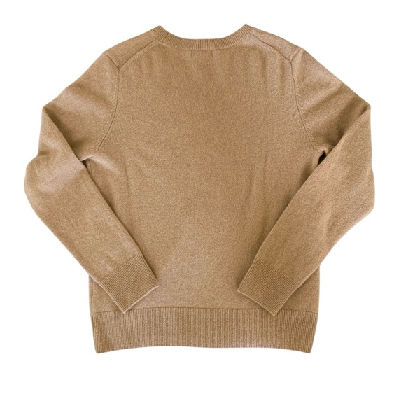 Quince 100% Mongolian Cashmere Crewneck Sweater Size S Camel - Picture 3 of 6